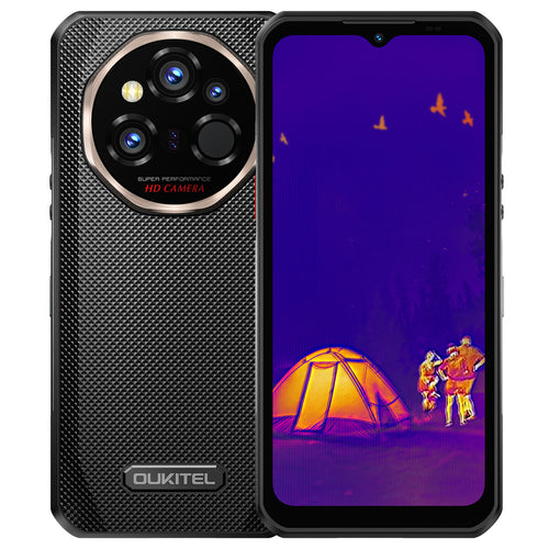 Oukitel WP55 Ultra robustes Smartphone in Schwarz – 6,6-Zoll-Display, 11.000-mAh-Akku, wasserdicht und stoßfest.