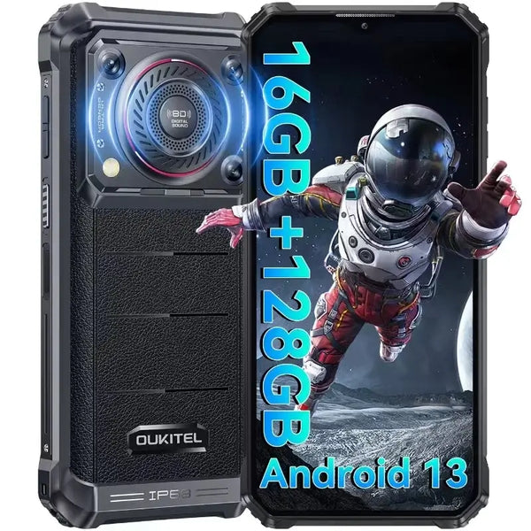 Oukitel WP36 Rugged-Smartphone 10600mAh Akku 8D Sound Triple-Kamera 16GB + 128GB