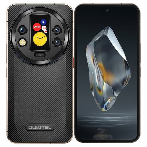 Oukitel WP200 Pro - Das weltweit erste modulare, robuste Telefon mit abnehmbarem Ohrhörer/SmartWatch, AI-fähig, 5G, 6,7'' AMOLED-Display, 8800 mAh, Android 15 (24GB+ITB NFC)