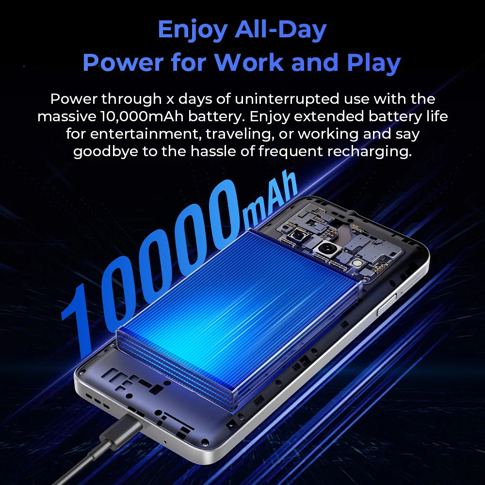 美品 OUKITEL C59 10000mAh Android15 充電器等付属 Oukitel C59 Pro 6.88-inch 10000mAh Battery 13.3mm Ultra-thin Body
