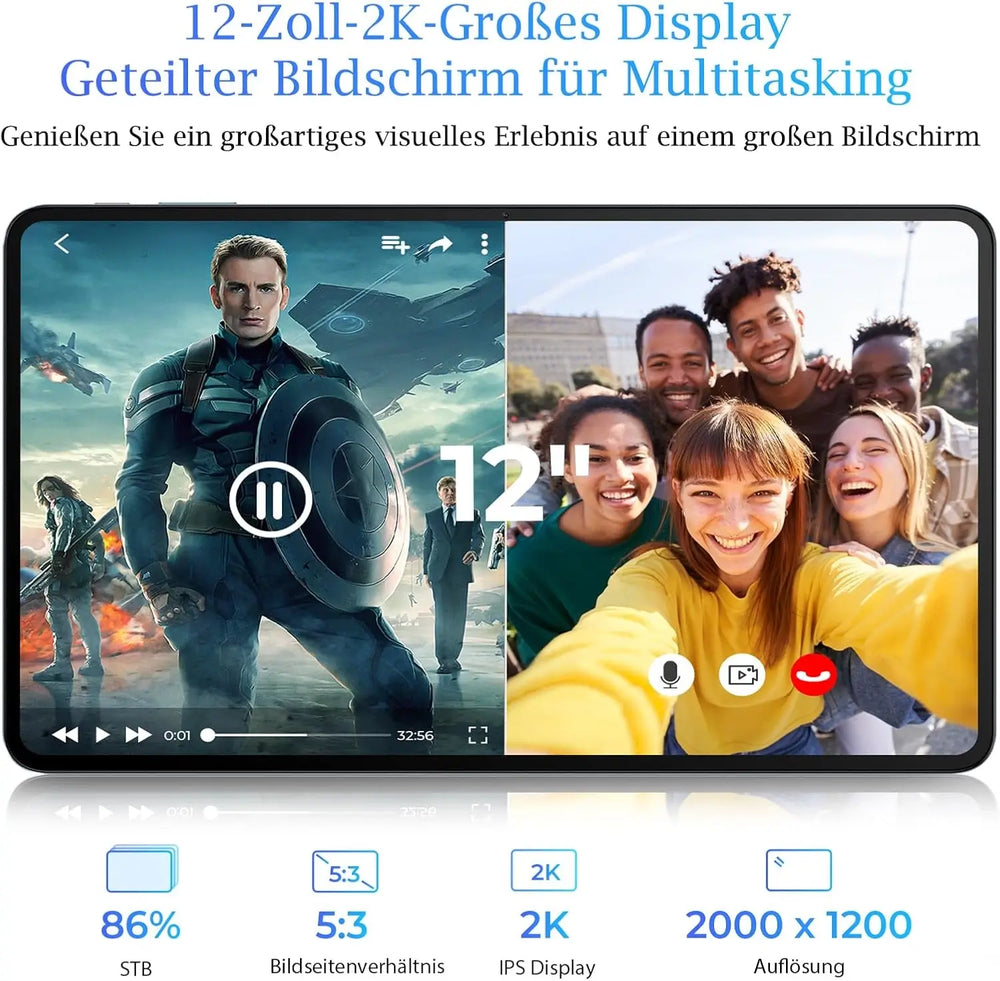 Oukitel OT5 12-Zoll 2K Display 11000mAh Akku Android 13 Tablet mit Sty – OukitelDE Oukitel OT5 12-Zoll 2K Display 11000mAh Akku Android 13 Tablet mit Sty – OukitelDE