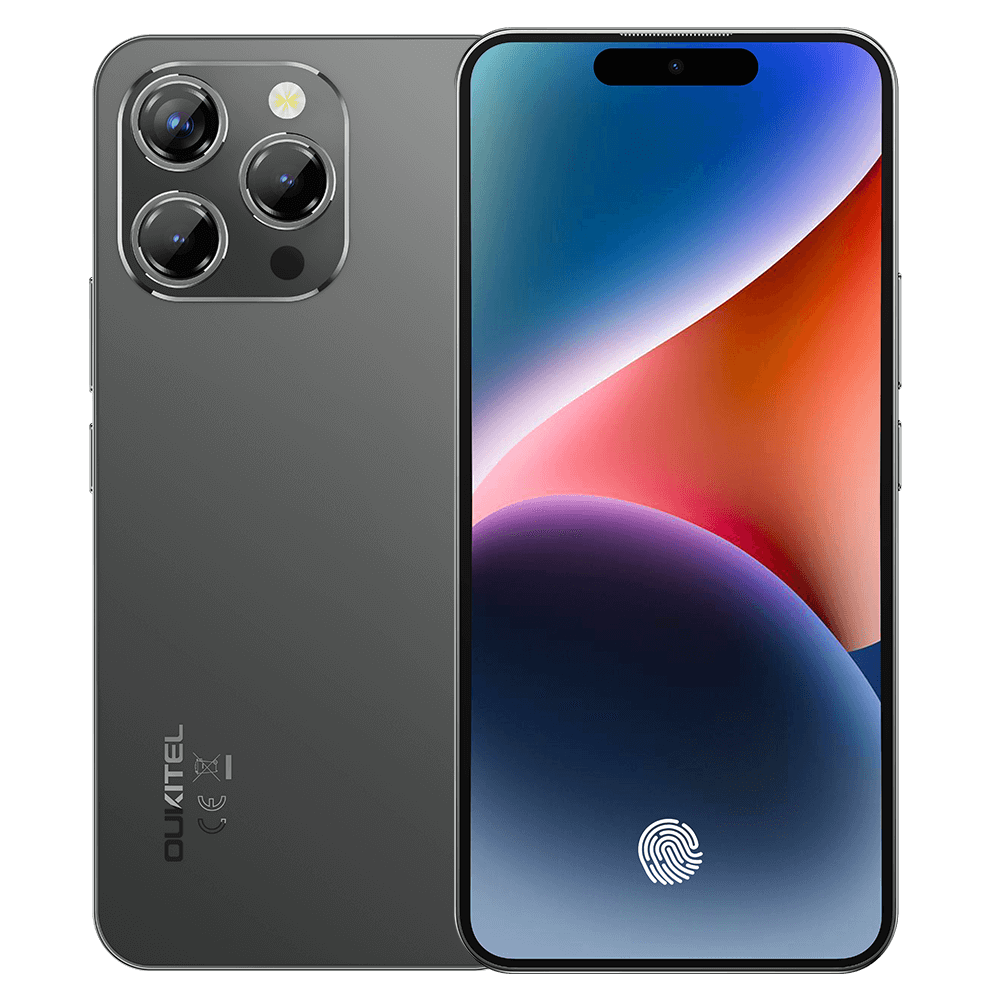 OUKITEL P1 ブラック 256GB 本体 Oukitel P1 6.7-inch 5150mAh Battery 8.2mm Ultra-thin Body