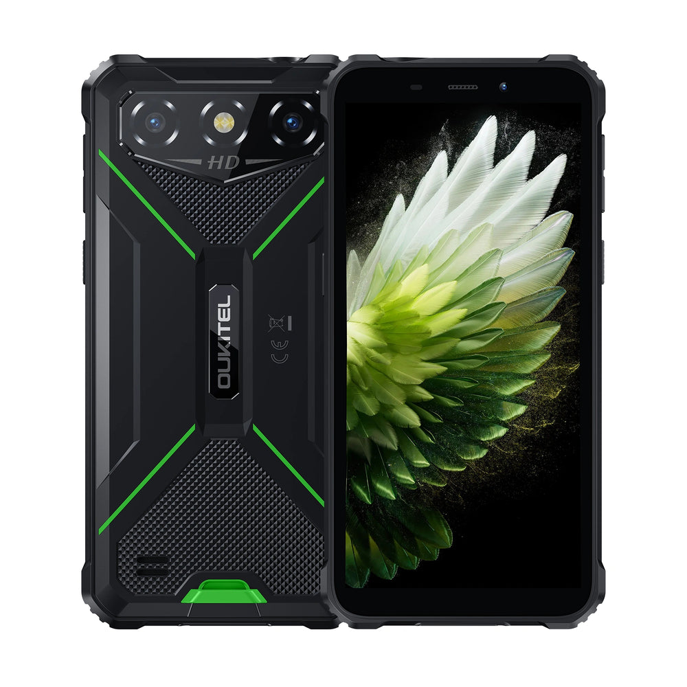 OUKITEL G3 本体 128GB グリーン Oukitel G3 Rugged Phone 6'' HD+ Display 6300mAh Big Battery 13MP