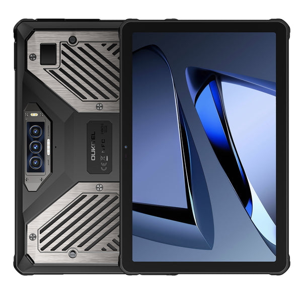 OUKITEL RT10 industrielles 5G-Rugged-Tablet 11" mit Dimensity 7400X, 25.000-mAh-Akku, 64-MP-Kamera, Android 15 (12 GB + 512 GB).
