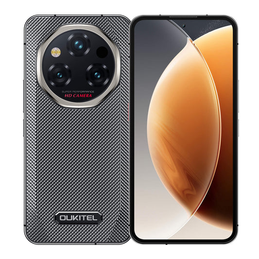 Oukitel WP210 5G robustes Smartphone mit 6,7-Zoll-FHD+-Display, 8.800-mAh-Großakku, 108-MP-Kamera, Android 15, 12 GB RAM, 512 GB Speicher, NFC in Schwarz.