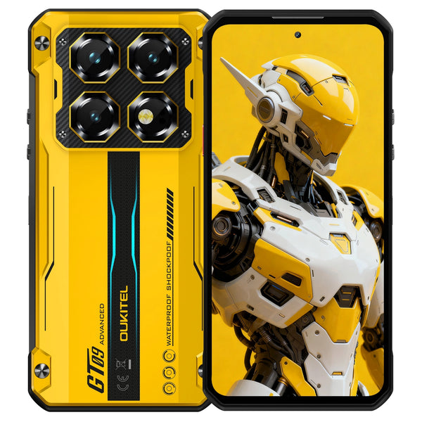 Oukitel WP60 5G robustes Smartphone mit 7,2-Zoll-HD+-Display, 10.000-mAh-Großakku, 108-MP-Kamera, Android 15 (16 GB + 512 GB), NFC.