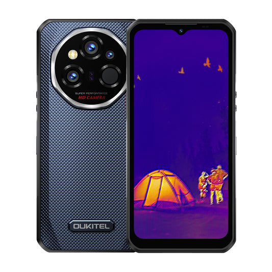 Oukitel WP55 Ultra robustes Smartphone in Blau – 6,6-Zoll-Display, 11.000-mAh-Akku, wasserdicht und stoßfest.
